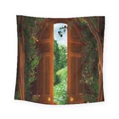 Beautiful World Entry Door Fantasy Square Tapestry (small)