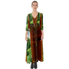 Beautiful World Entry Door Fantasy Button Up Boho Maxi Dress by Amaryn4rt