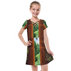 Beautiful World Entry Door Fantasy Kids  Cross Web Dress by Amaryn4rt