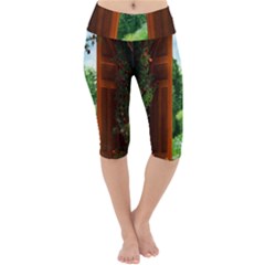 Beautiful World Entry Door Fantasy Lightweight Velour Cropped Yoga Leggings by Amaryn4rt