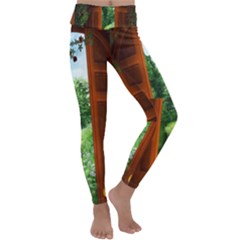 Beautiful World Entry Door Fantasy Kids  Lightweight Velour Classic Yoga Leggings by Amaryn4rt