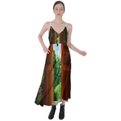 Beautiful World Entry Door Fantasy Tie Back Maxi Dress by Amaryn4rt