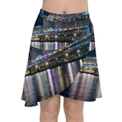 Cleveland Building City By Night Chiffon Wrap Front Skirt