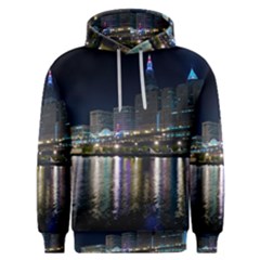 Cleveland Building City By Night Men s Overhead Hoodie by Amaryn4rt