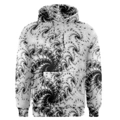 Fractal Black Spiral On White Men s Core Hoodie by Amaryn4rt