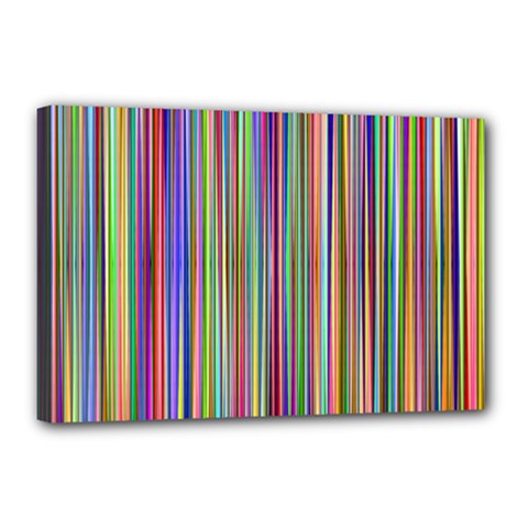 Striped-stripes-abstract-geometric Canvas 18  X 12  (stretched) by Amaryn4rt