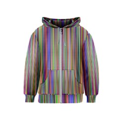 Striped-stripes-abstract-geometric Kids  Zipper Hoodie by Amaryn4rt