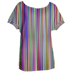 Striped-stripes-abstract-geometric Women s Oversized T-shirt by Amaryn4rt