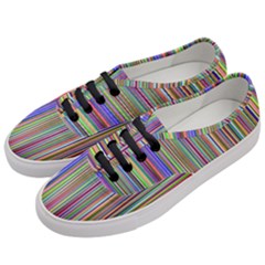 Striped-stripes-abstract-geometric Women s Classic Low Top Sneakers by Amaryn4rt