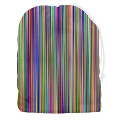 Striped-stripes-abstract-geometric Drawstring Pouch (3xl) by Amaryn4rt