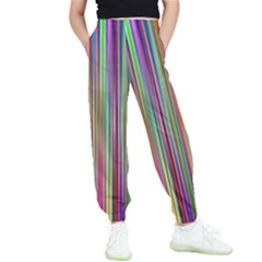 Striped-stripes-abstract-geometric Kids  Joggers by Amaryn4rt