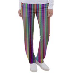 Striped-stripes-abstract-geometric Women s Casual Pants by Amaryn4rt