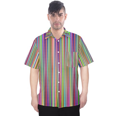 Striped-stripes-abstract-geometric Men s Hawaii Shirt by Amaryn4rt