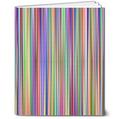 Striped-stripes-abstract-geometric 8  X 10  Hardcover Notebook