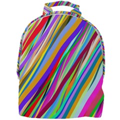 Multi-color Tangled Ribbons Background Wallpaper Mini Full Print Backpack by Amaryn4rt