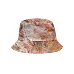 Brown Bronze Blend Bucket Hat (kids) by kaleidomarblingart