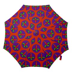 Christmas Candles Seamless Pattern Hook Handle Umbrellas (small) by Amaryn4rt