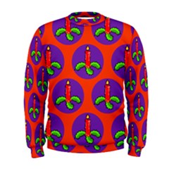 Christmas Candles Seamless Pattern Men s Sweatshirt by Amaryn4rt