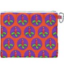 Christmas Candles Seamless Pattern Canvas Cosmetic Bag (XXXL) View2