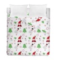 Santa Claus Snowman Christmas Xmas Duvet Cover Double Side (Full/ Double Size) View1