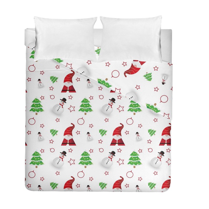 Santa Claus Snowman Christmas Xmas Duvet Cover Double Side (Full/ Double Size)