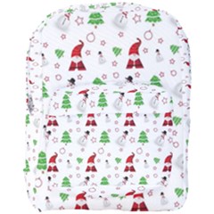 Santa Claus Snowman Christmas Xmas Full Print Backpack by Amaryn4rt