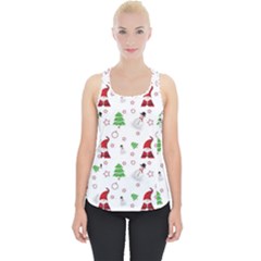 Santa Claus Snowman Christmas Xmas Piece Up Tank Top by Amaryn4rt