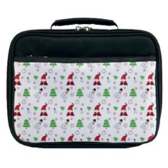 Santa Claus Snowman Christmas Xmas Lunch Bag by Amaryn4rt