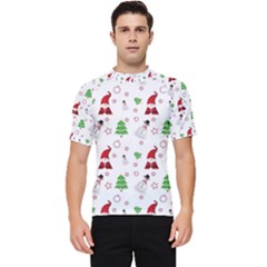 Santa Claus Snowman Christmas Xmas Men s Short Sleeve Rash Guard by Amaryn4rt