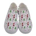 Santa Claus Snowman Christmas Xmas Women s Canvas Slip Ons View1