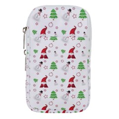 Santa Claus Snowman Christmas Xmas Waist Pouch (large) by Amaryn4rt