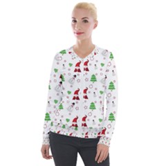 Santa Claus Snowman Christmas Xmas Velvet Zip Up Jacket by Amaryn4rt