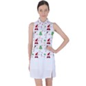 Santa Claus Snowman Christmas Xmas Women s Sleeveless Polo T-Shirt View1