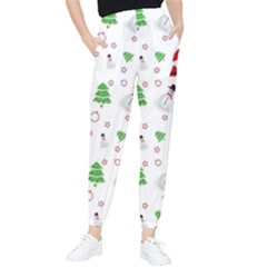 Santa Claus Snowman Christmas Xmas Women s Tapered Pants by Amaryn4rt