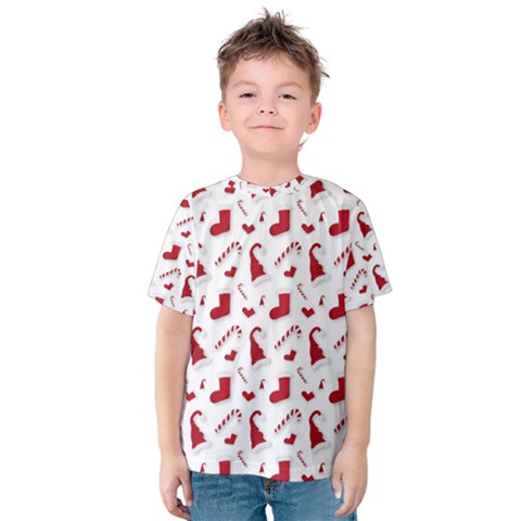 Christmas Template Advent Cap Kids  Cotton T-shirt by Amaryn4rt