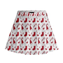 Christmas Template Advent Cap Mini Flare Skirt by Amaryn4rt