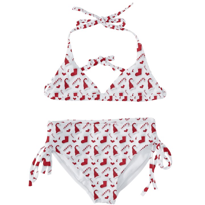 Christmas Template Advent Cap Kids  Classic Bikini Set