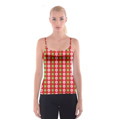 Festive Pattern Christmas Holiday Spaghetti Strap Top by Amaryn4rt