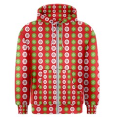 Festive Pattern Christmas Holiday Men s Zipper Hoodie by Amaryn4rt