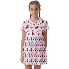 Christmas Template Advent Cap Kids  Asymmetric Collar Dress by Amaryn4rt