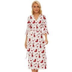 Christmas Template Advent Cap Midsummer Wrap Dress by Amaryn4rt