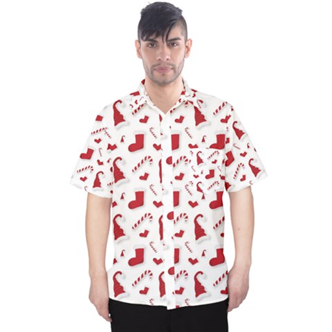 Christmas Template Advent Cap Men s Hawaii Shirt by Amaryn4rt