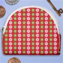 Festive Pattern Christmas Holiday Horseshoe Style Canvas Pouch View1