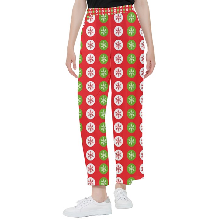 Festive Pattern Christmas Holiday Women s Pants 