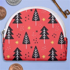 Christmas Christmas Tree Pattern Horseshoe Style Canvas Pouch by Amaryn4rt