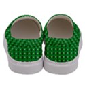 Green Christmas Tree Pattern Background Men s Canvas Slip Ons View4