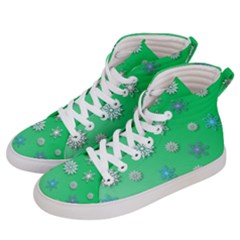 Snowflakes-winter-christmas-overlay Women s Hi-top Skate Sneakers by Amaryn4rt