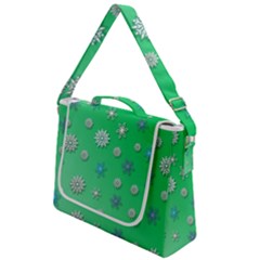 Snowflakes-winter-christmas-overlay Box Up Messenger Bag by Amaryn4rt