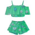 Snowflakes-winter-christmas-overlay Kids  Off Shoulder Skirt Bikini View1