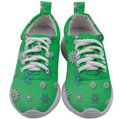 Snowflakes-winter-christmas-overlay Kids Athletic Shoes by Amaryn4rt